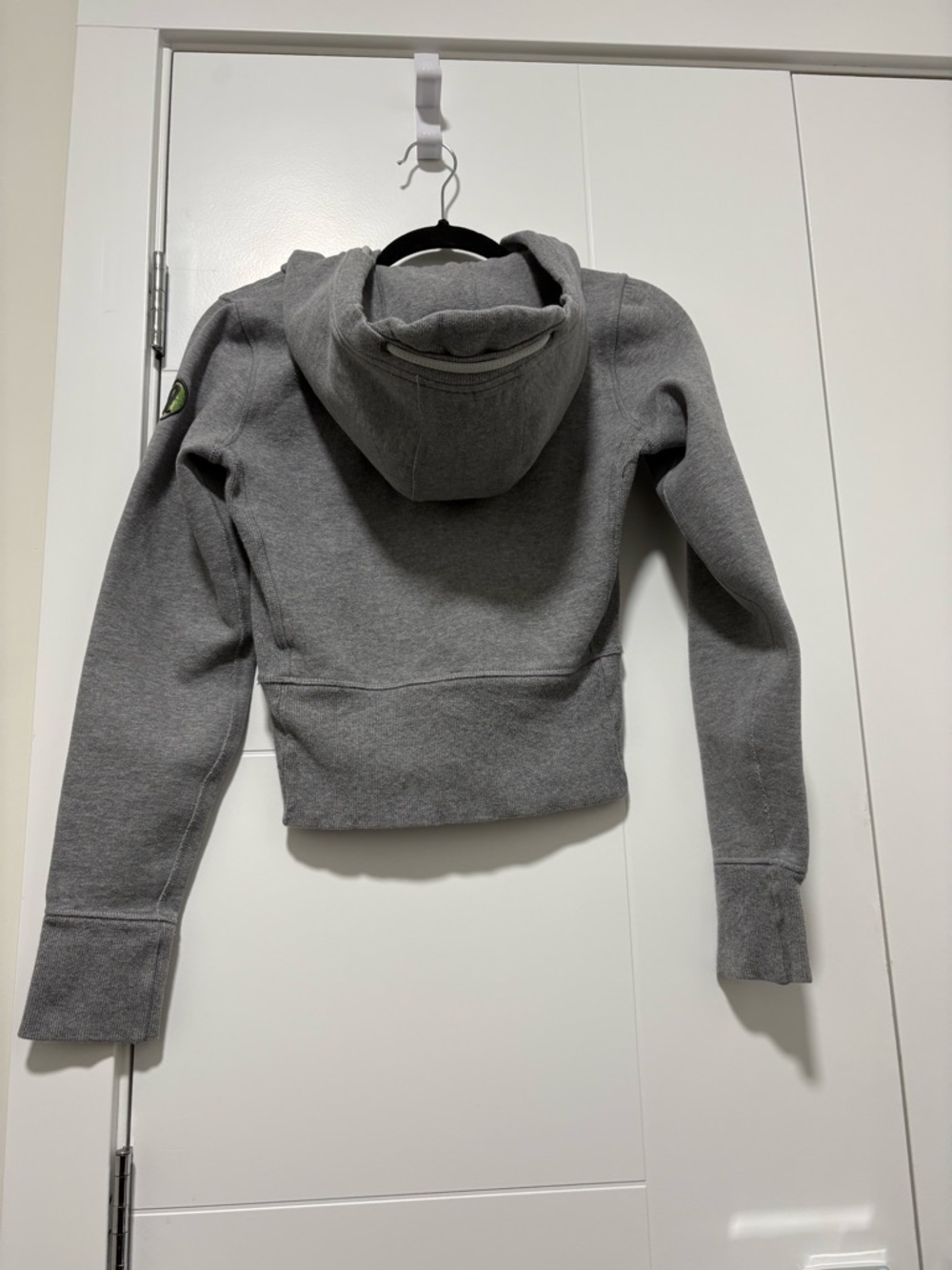 lululemon athletica Gray Patch Sweatshirt with Bright Green Logo